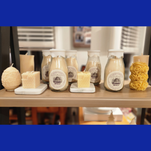 Milk Jug Beeswax Candle