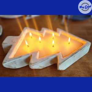 Large Woodbowl Beeswax Christmas Tree