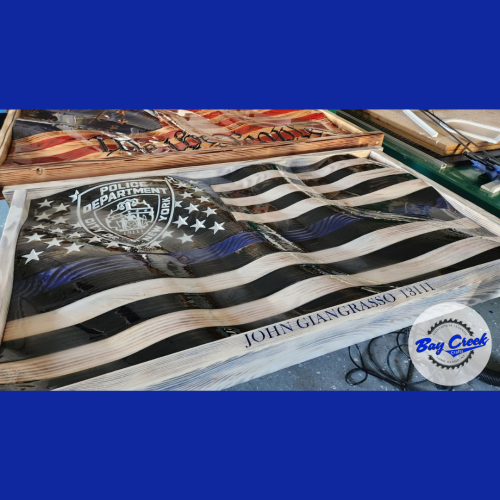 Police-Department-Wooden-Flag